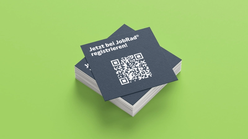Jetzt bei JobRad registrieren - QR Code